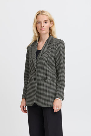 Kate Houndstooth oversize blazer