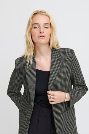 Kate Houndstooth oversize blazer